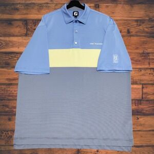 Footjoy Golf‎ Polo The Players Men's XXL Striped Colorblock Performance Stretch